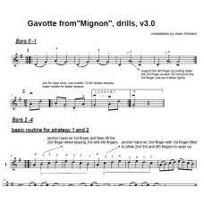 Gavotte from "Mignon", drills set, v3.0