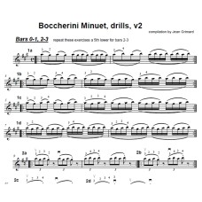 Boccherini Minuet, drills set, v2